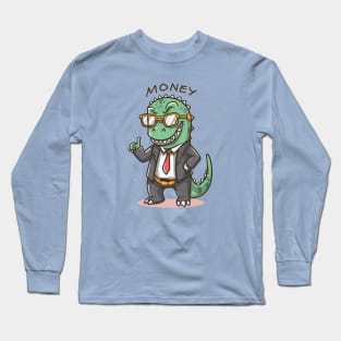 Money Dino Long Sleeve T-Shirt